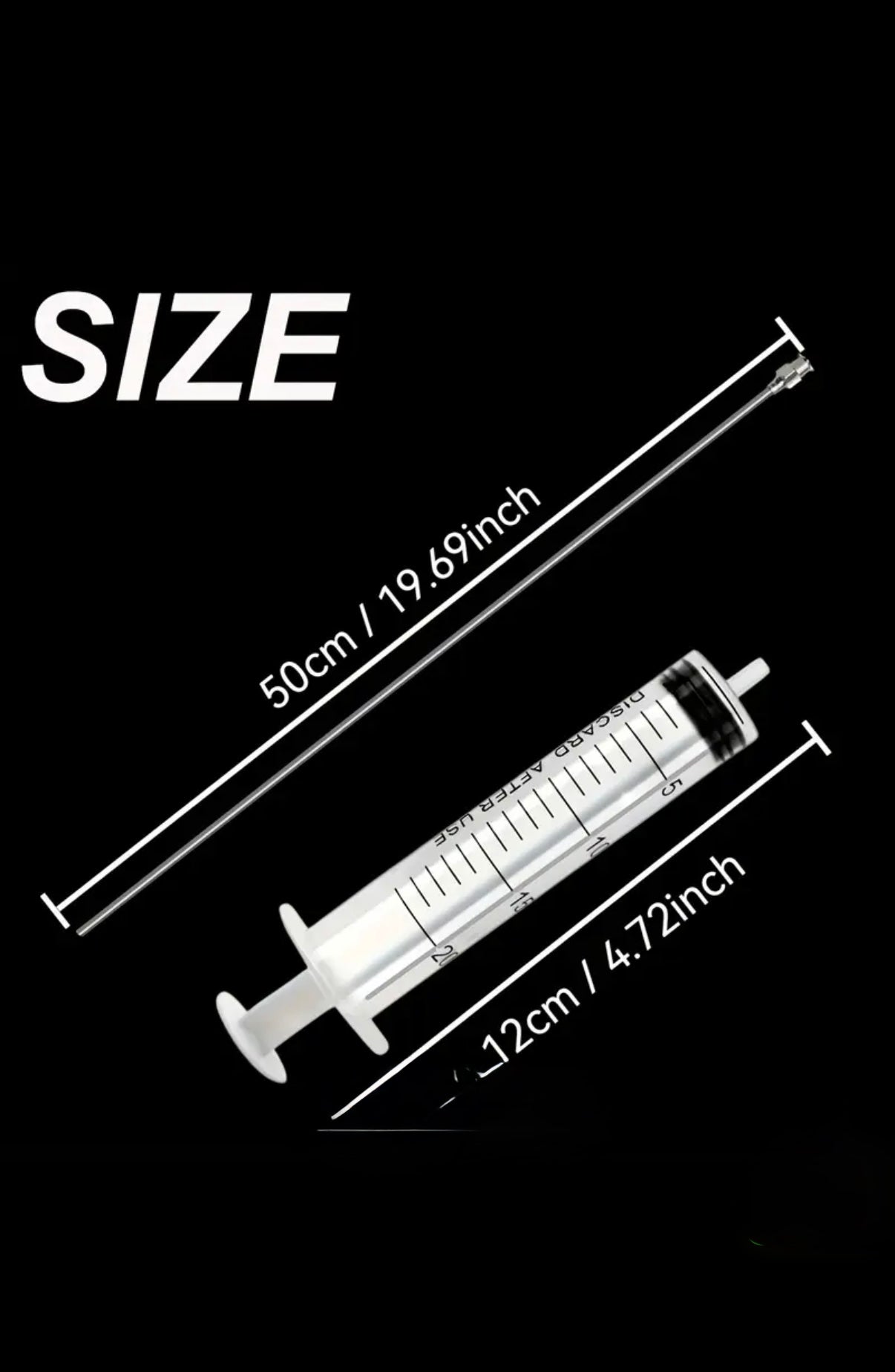Aiptasia reaching 20in needle and syringe.