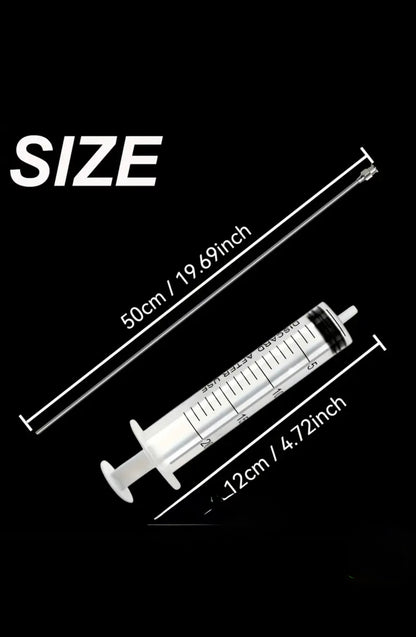 Aiptasia reaching 20in needle and syringe.