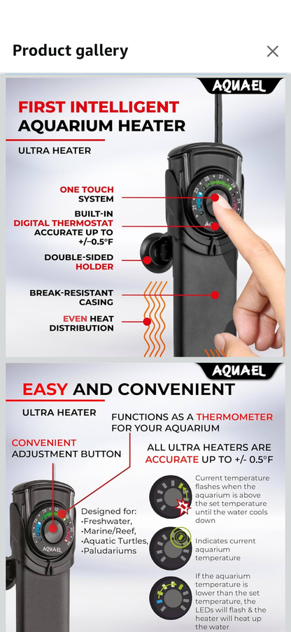 Aquael 150W heater- Brand New in Box